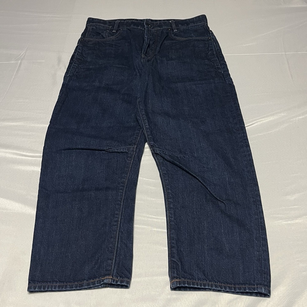 G-STAR RAW Jeans Women's 30x23 C-STAQ 3D Boyfriend Crop Baggy Dark Wash